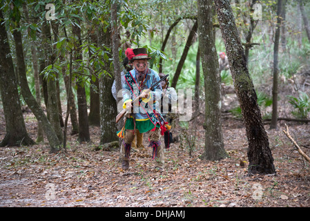 Native American Festival im Oleno State Park in Nordflorida. Stockfoto