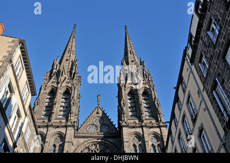 Die Kathedrale Clermont-Ferrand Puy de Dome Auvergne Zentralmassiv Frankreich Stockfoto