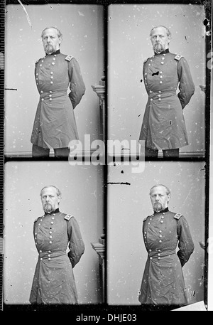 Dieses Porträt zeigt General Don Carlos Buell, einen Gewerkschaftsgeneral während des Amerikanischen Bürgerkriegs. Er spielte eine wichtige Rolle in mehreren Feldzügen, darunter in der Schlacht von Shiloh. Stockfoto