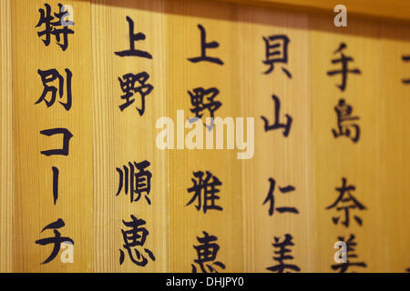 Tokio, Japan. 12. November 2013. Gesamtansicht Judo: eine Pressekonferenz, die Ankündigung Yoshie Uenos Pensionierung in Tokio, Japan. Bildnachweis: AFLO SPORT/Alamy Live-Nachrichten Stockfoto