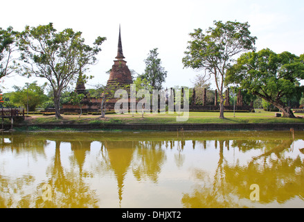 Wat Sa Si in Sukhothai historischen Park, Thailand Stockfoto