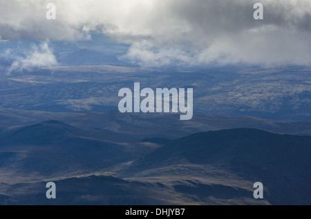 Blick vom Storstyggesvanatinden, Norwegen Stockfoto