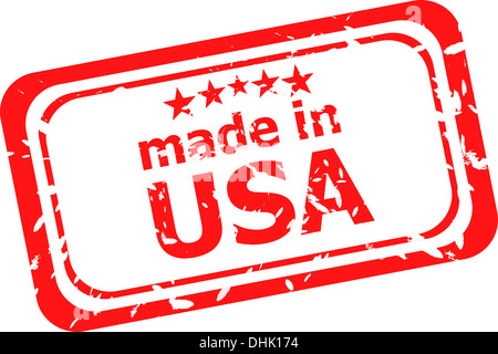 In den USA Stempel gemacht Stockfoto