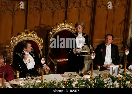 der Oberbürgermeister Bankett in Guildhall in London, Großbritannien, 11. November 2013 Stockfoto