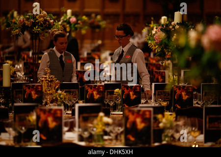 Ankunft auf dem Herrn Bürgermeister Bankett in Guildhall in London, Großbritannien, 11. November 2013. Stockfoto