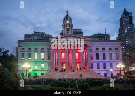 Brooklyn Borough Hall, das älteste staatliche Gebäude in Brooklyn, New York, USA Stockfoto