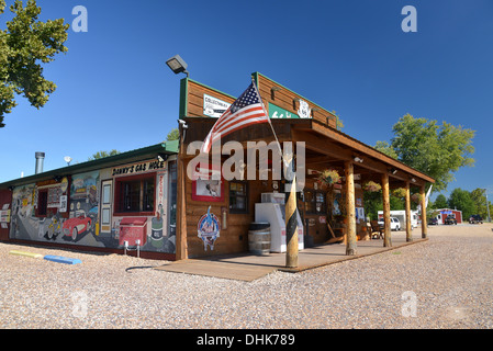 Route 66-Rocker - Welten größte Schaukelstuhl 66 Außenposten speichern in Fanning, Missouri, eine riesige Touristenattraktion von Route 66 Stockfoto