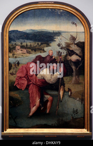 St. Christopher von Jeroen oder Hieronymus oder Jheronimus Bosch.Netherlands.1450-1516 Stockfoto