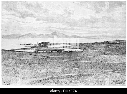 1888 alte Häfen von Karthago Carthago Karthago, Karkhēdōn, Carθaza, Qart-ḥadašt Neustadt Qarta Ḥdatha, Stockfoto