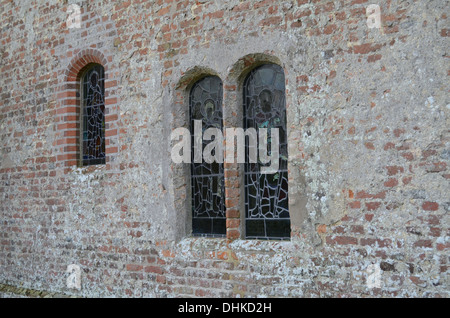Sechzehnten Jahrhundert Rundbogenfenster Gebäude Stockfoto