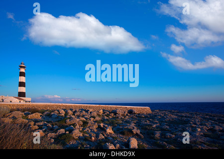Menorca Cap de Artrutx Leuchtturm im Südwesten Cape auf den Balearischen Inseln Stockfoto
