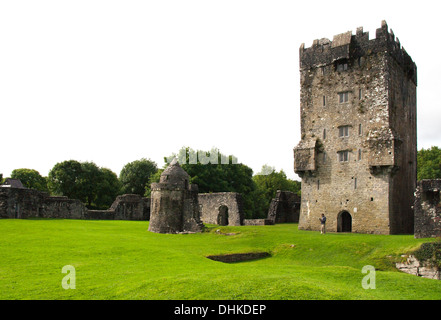 Aughnanure Castle - normannischen Turm Haus Oughterard Galway Irland Stockfoto