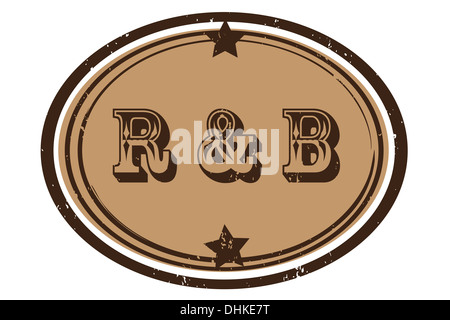 Rhythm n' Blues-Stempel Stockfoto