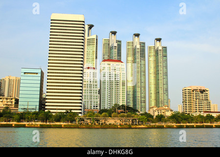 Blick auf die Stadt von Bangkok, Thailand Stockfoto