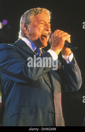 TONY BENNETT amerikanische Sängerin bei Glastonbury im Jahr 1998. Foto Martin Norris Stockfoto