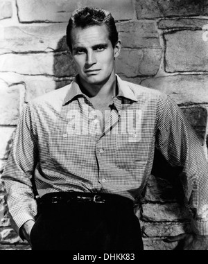 Charlton Heston, Studioportrait, 1955 Stockfoto