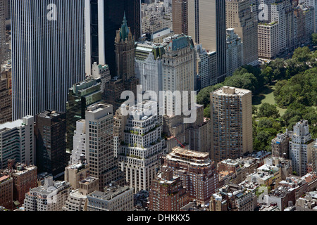 Luftaufnahme Midtown Ostseite Central Park in Manhattan, New York City Stockfoto