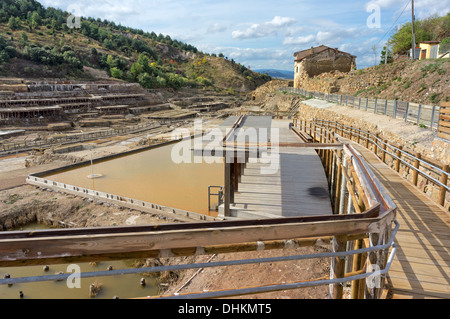 Salz-Tal von Anane, in Alava, Spanien. Stockfoto