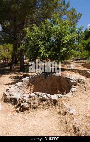 Eine antike Zisterne im byzantinischen, seldschukischen und osmanischen Festung von Alanya, Mittelmeerküste der Türkei Stockfoto