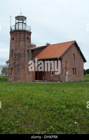 Alten Leuchtturm, Kurische Haff von der Ostsee, Litauen Stockfoto