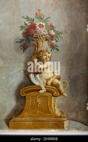 Barockes Fresko für die Art von Fülle oder Füllhorn, ein Symbol der Thanksgiving-Feiertag Stockfoto