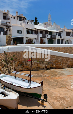 Binibequer Vell in Menorca Binibeca weißen Dorf Sant Lluis auf den Balearischen Inseln Stockfoto