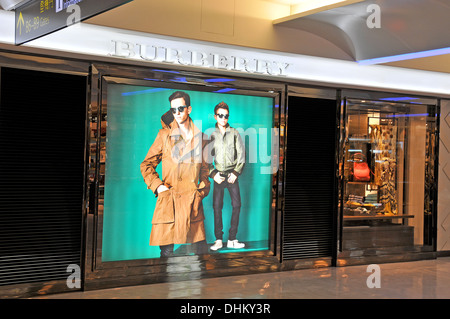 Burberry Boutique Duty-Free-Shop Taoyuan Flughafen Taipeh-Taiwan Stockfoto