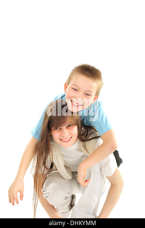 jungen und Mädchen Stockfoto