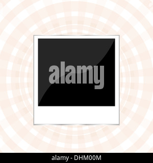 Sofortbild-Frame auf Vintage-Hintergrund Stockfoto