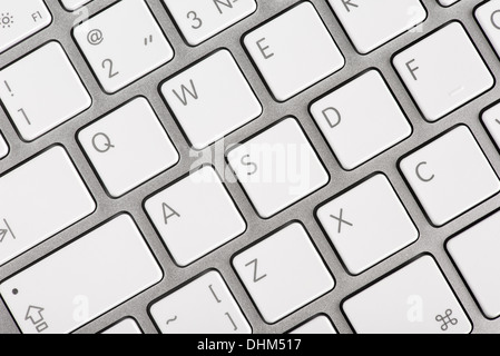 Draufsicht auf eine Computer-Tastatur-Tasten hautnah Stockfoto