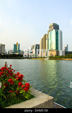 Blick auf die Stadt von Bangkok, Thailand Stockfoto