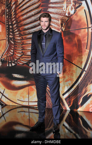 Berlin, Deutschland. 12. November 2013. Liam Hemsworth - Premiere sterben TRIBUTE VON PANEM - CATCHING FIRE IM CINESTAR SONYCENTER in Berlin bin 12.11.2013 - Foto: SuccoMedia / Ralf Succo/Picture Alliance © Dpa picture-Alliance/Alamy Live News Stockfoto