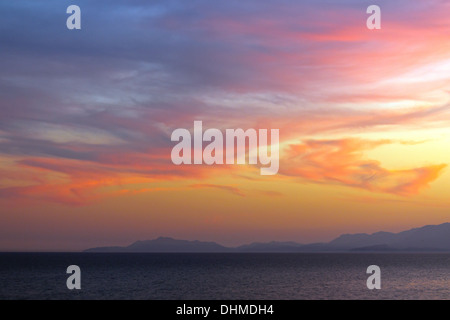 Sonnenuntergang auf dem Taurus-Gebirge Stockfoto