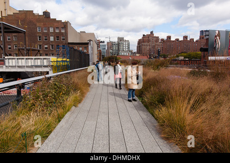 Die High Line, New York City, Vereinigte Staaten von Amerika. Stockfoto