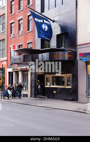 Blue Note jazz Club, Greenwich Village, Manhattan, New York City, Vereinigte Staaten von Amerika. Stockfoto