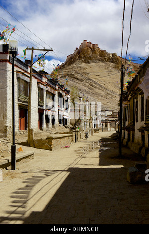 Der Dzong (Festung) von Gyantse, Tibet, China, Asien Stockfoto