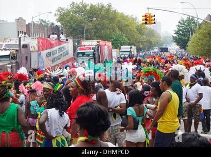 Westindische Tagesparade Brooklyn New York Stockfoto