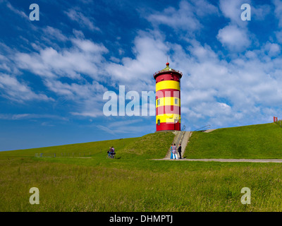 Leuchtturm Pilsum Krummhörn, Ost-Friesland, Deutschland Stockfoto
