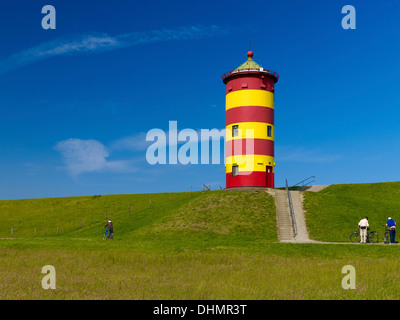 Leuchtturm Pilsum Krummhörn, Ost-Friesland, Deutschland Stockfoto