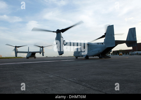 Taifun Haiyan humanitäre Hilfe in Philippinen Betrieb Damayan Stockfoto