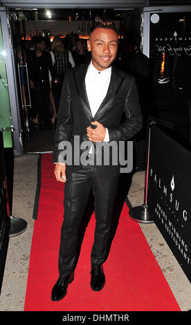 Marcus Collins, bei der Vorstellung der neuesten Mode Webstore 'Scouse Boutique' an Palmzucker. Liverpool, England - 03.05.12 Stockfoto