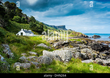 Ferienhaus am Murlough Bay Nord Antrim Nordirland Stockfoto