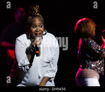 Trecina Atkins-Campbell von Mary Mary führt im Hard Rock Live im Seminole Hard Rock Hotel und Casino ft. Lauderdale, Florida - 06.05.12 Stockfoto