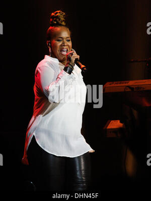 Trecina Atkins-Campbell von Mary Mary führt im Hard Rock Live im Seminole Hard Rock Hotel und Casino ft. Lauderdale, Florida - 06.05.12 Stockfoto