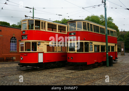 Straßenbahnen an chrich Straßenbahn, Derbyshire Stockfoto