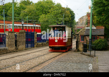 Straßenbahnen an chrich Straßenbahn, Derbyshire Stockfoto