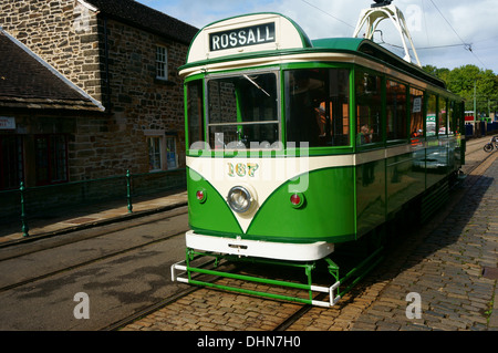 Straßenbahnen an chrich Straßenbahn, Derbyshire Stockfoto