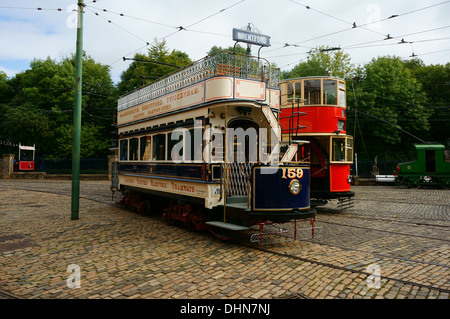 Straßenbahnen an chrich Straßenbahn, Derbyshire Stockfoto