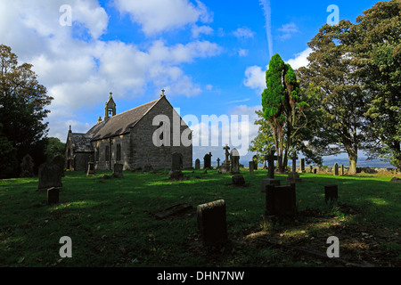 Friedhof der St. Oswald Kirche, Heavenfield, Northumberland Stockfoto