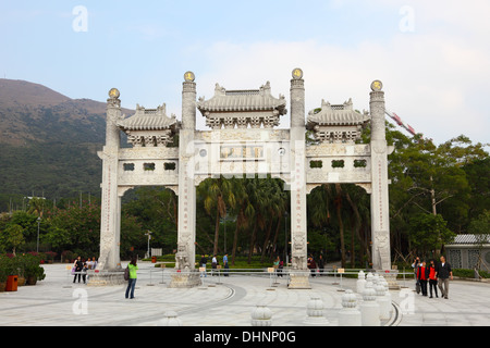 Po Lin Kloster auf der Insel Lantau, Hong Kong Stockfoto